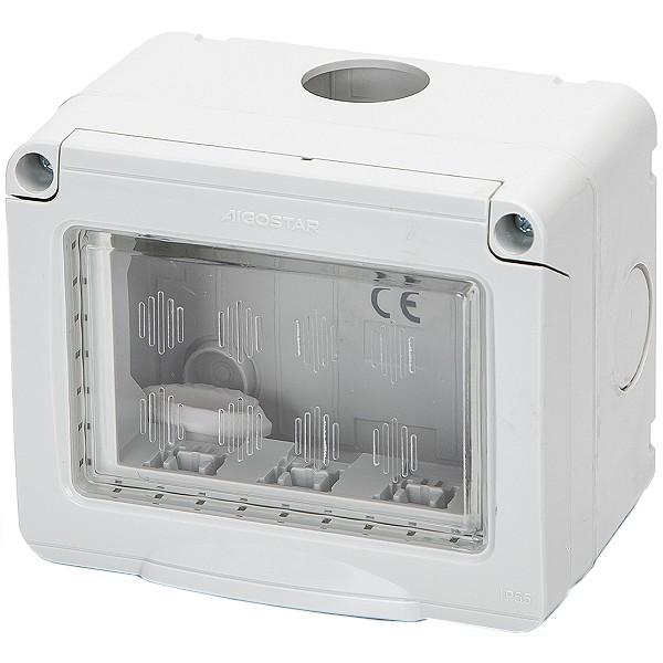 Scatola 3 posti stagna IP55 compatibile linea Matix