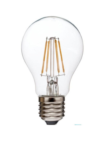 Lampada a filamento LED Goccia E27 7W luce calda