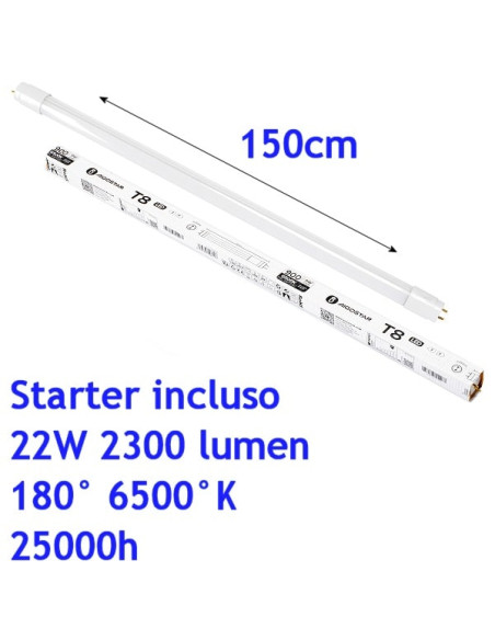 Tubo LED 150cm T8 22W luce fredda