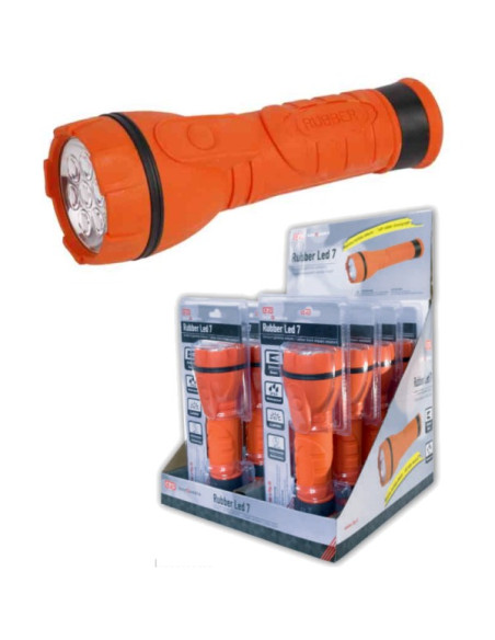 Torcia stagna led in gomma 2 torcioni D