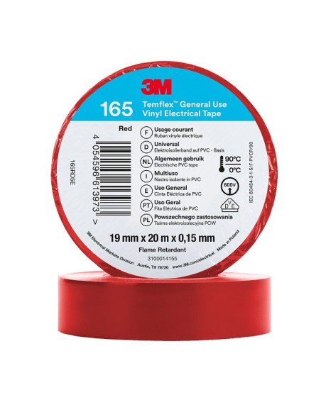 Nastro isolante 3M 25x19mm rosso