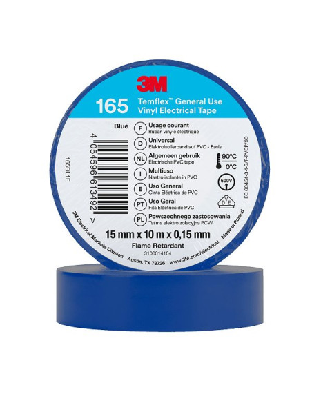 Nastro isolante 3M 15x10mm blu