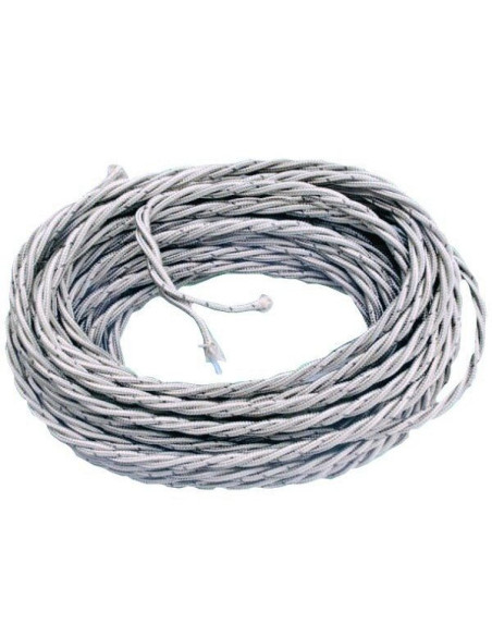 Cavo treccia tessile doppio isolamento 2x0.75mm