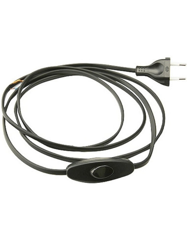 Cavo con terruttore passafilo nero