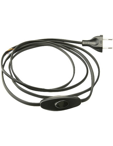 Cavo con terruttore passafilo nero