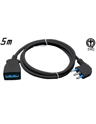 Prolunga lineare 5m 10/16A cavo 3x1mm IMQ