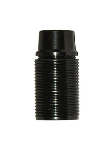 Portalampada filettato nero E14