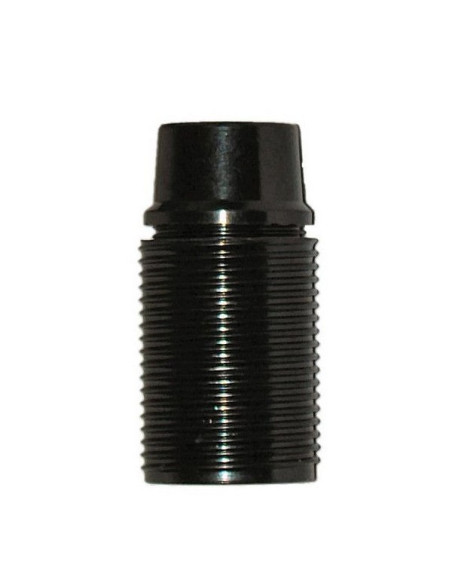 Portalampada filettato nero E14