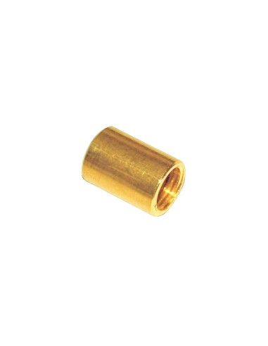 Manicotto ottone lucido passo M10x1