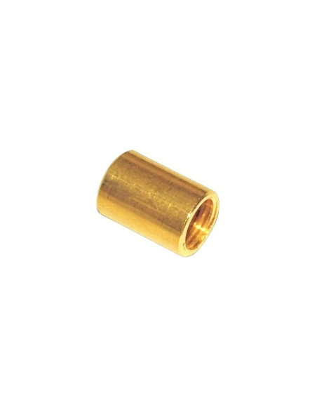 Manicotto ottone lucido passo M10x1
