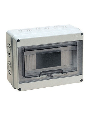 Centralino da parete con coperchio IP65 4/8 moduli