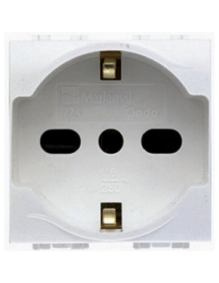 Presa schuko + bipasso 10/16A