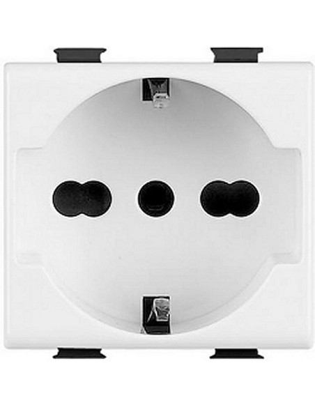 Presa schuko + bipasso 10/16A