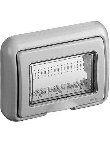 Supporto grigio stagno 3 posti per scatola tipo 503 IP55