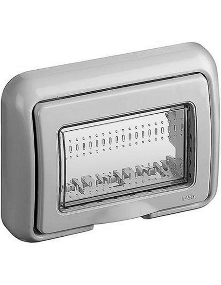 Supporto grigio stagno 3 posti per scatola tipo 503 IP55