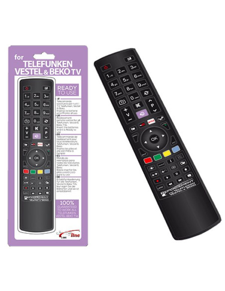 Telecomando replacemente dedicato TELEFUNKEN/VESTEL/BEKO