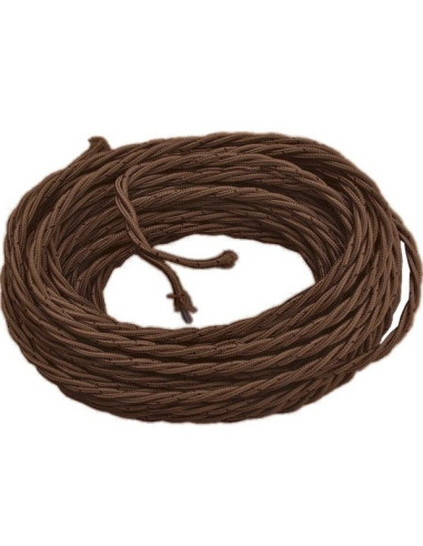Cavo treccia tessile doppio isolamento 2x0.75mm