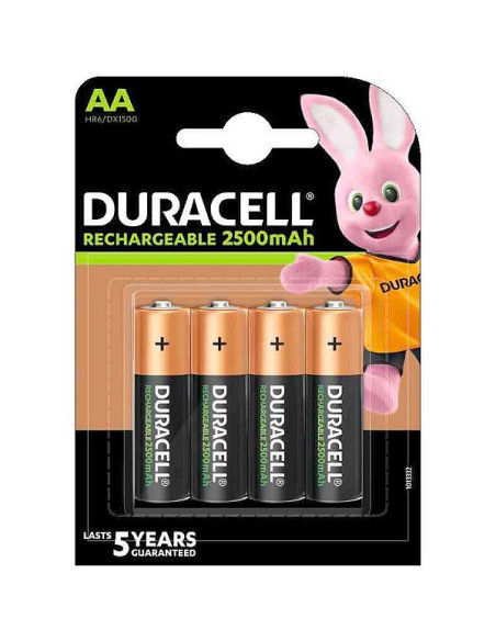Duracell ricaricabili stilo 2500mAh 4pz