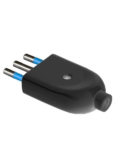 Spina 2P+T 10A IMQ nera