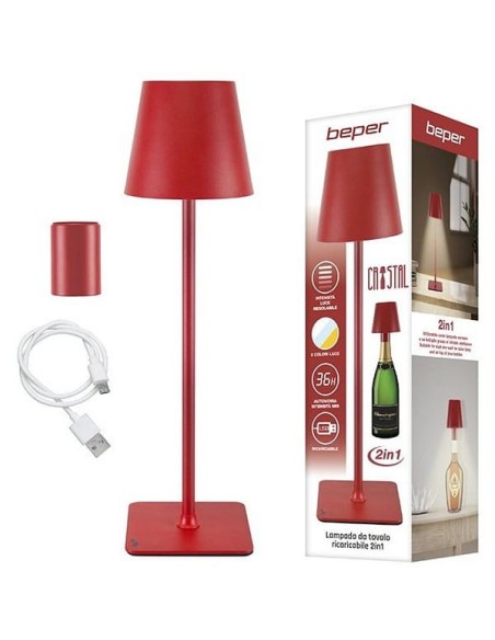Lampada da tavolo ricaricabile 2 in 1