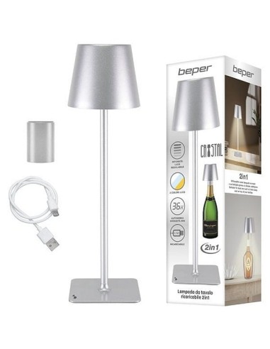 Lampada da tavolo ricaricabile 2 in 1