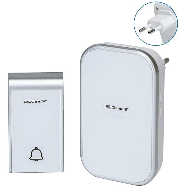 Campanello senza fili portata 150m 36 melodie alimentazione 230V