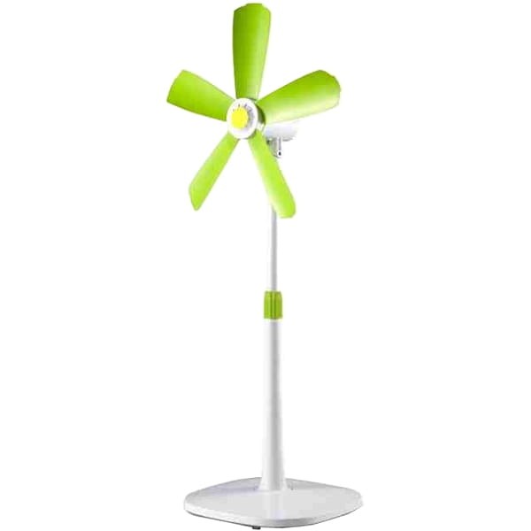 Ventilatore a piantana base tonda 5 pale morbide 45cm