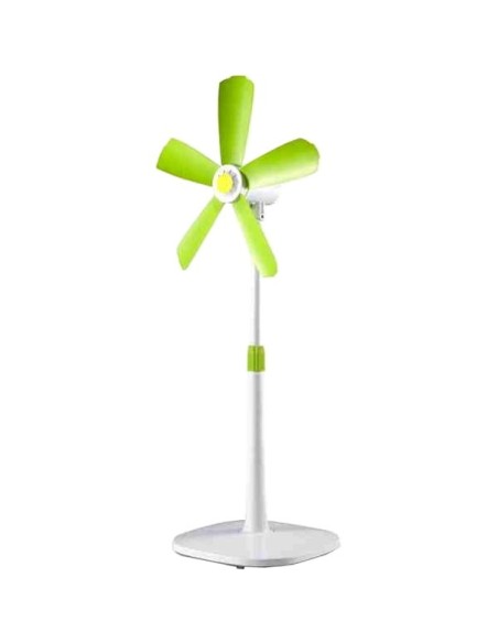 Ventilatore a piantana base tonda 5 pale morbide 45cm