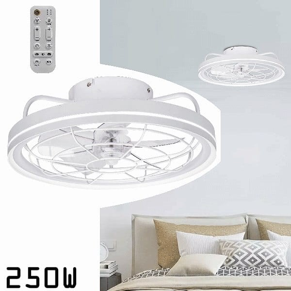 Ventilatore da soffitto con luce e telecomando