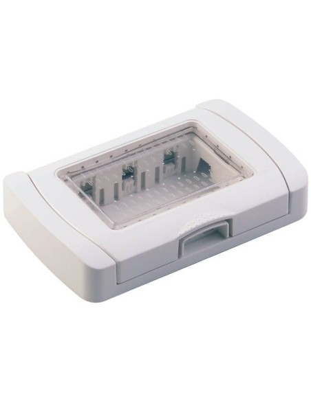 Supporto grigio stagno 3 posti per scatola tipo 503