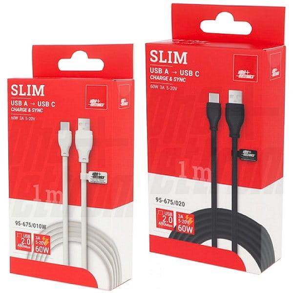Cavo USB lunghezza 1m tipo A / tipo C