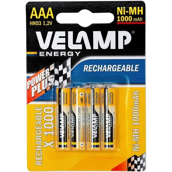 Ministilo ricaricabili 1000mAh 4pz
