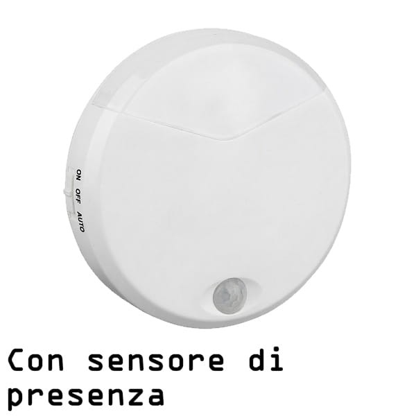 Punto luce led con sesnore di presenza