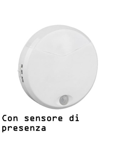 Punto luce led con sesnore di presenza