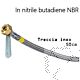 Flessibile gas bombola F/F SX 50cm treccia inox