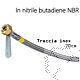 Flessibile gas bombola F/F SX 70cm treccia inox