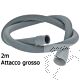 Tubo scarico lavatrice 200cm attacco grosso