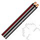 Piattina per HI-FI rosso nera 2x1mm