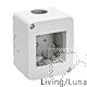 Scatola 2 posti IP20 compatibile linea Living/Luna