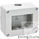 Scatola 3 posti IP20 compatibile linea Living/Luna