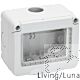 Scatola 3 posti stagna IP55 compatibile linea Living/Luna