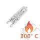 Lampada halogena Bulbo G9 40W per forno 300°C